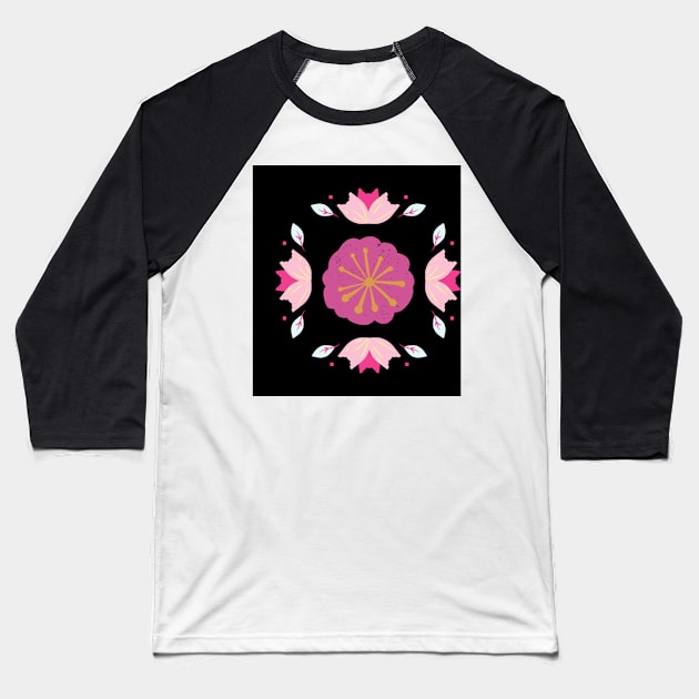 flower Baseball T-Shirt by beleafcreativ